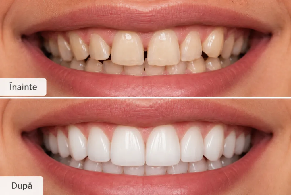 Reabilitare estetică a zâmbetului București: preț și etape 2026 | BRIGHTLINE Dental